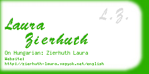 laura zierhuth business card